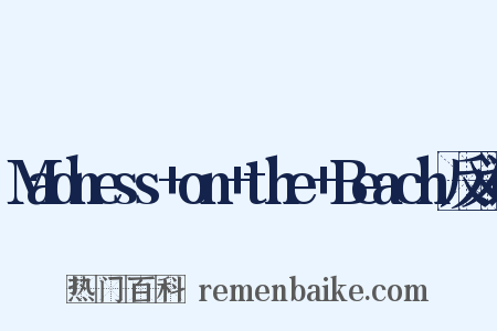 Madness+on+the+Beach反义词是什么意思的图片